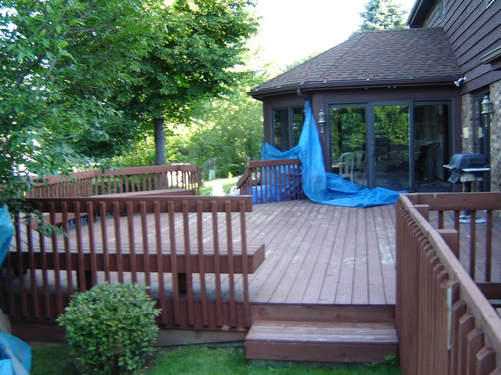 Deck Cleaning Chicago Before Pic